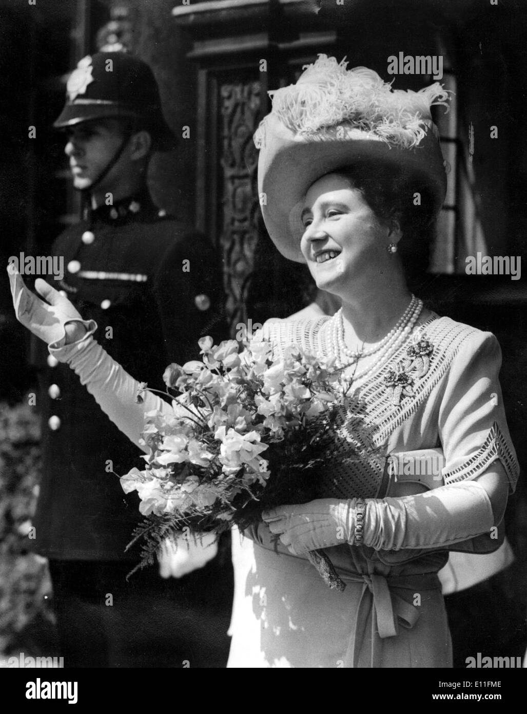 La Regina madre Elizabeth Bowes-Lyon Foto Stock