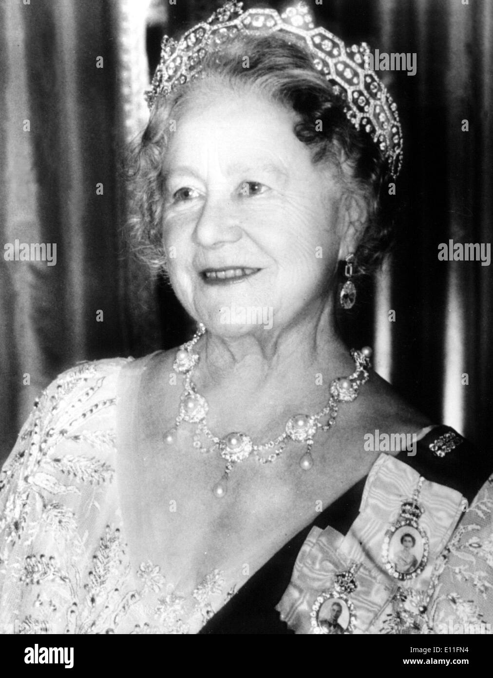 Elisabetta Regina madre Bowes-Lyon Foto Stock