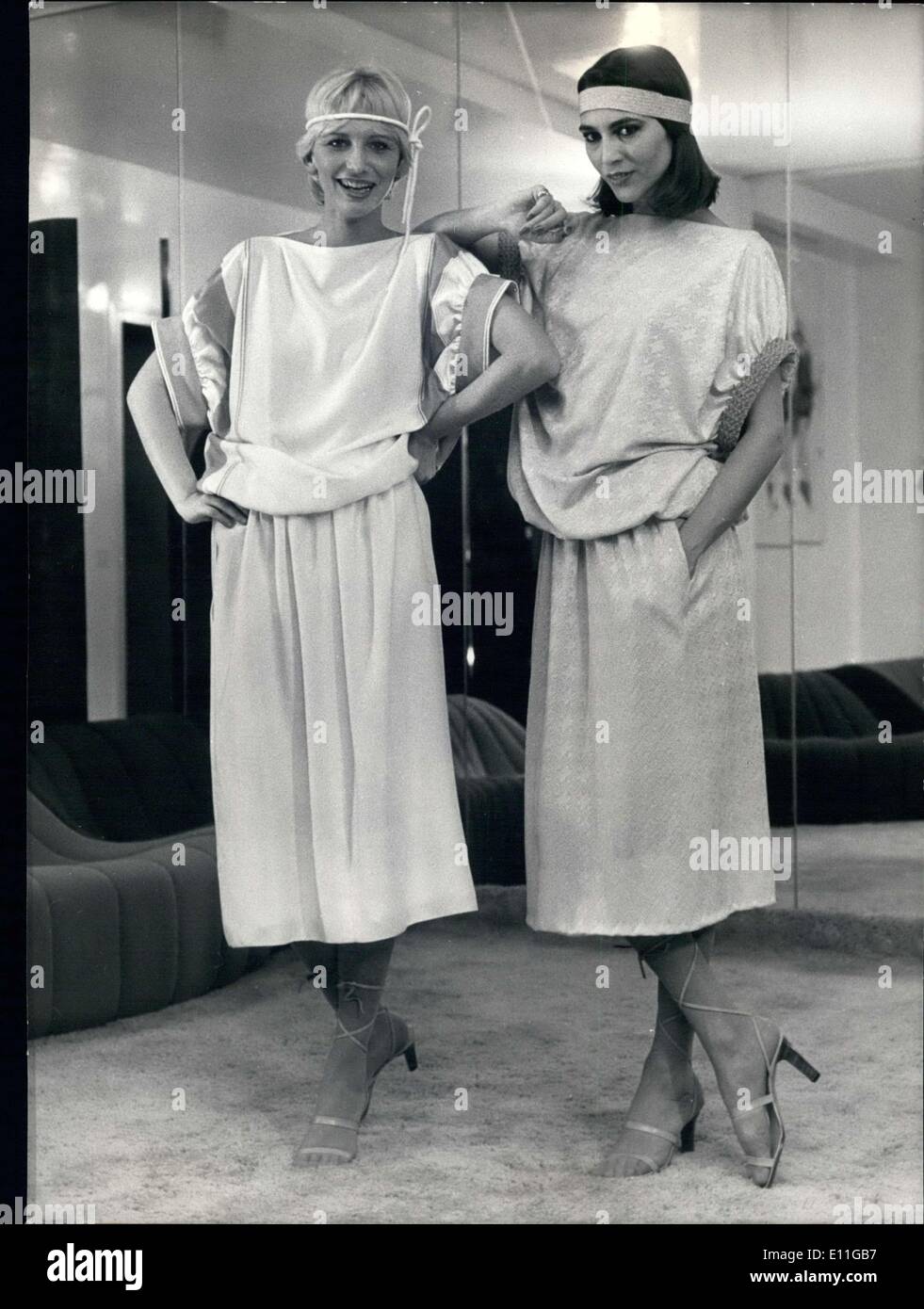 Gen 19, 1978 - Moda giovane progetta di Pierre Cardin a Parigi Foto Stock