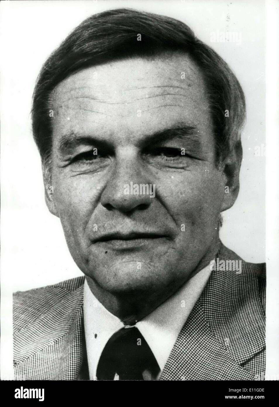 Il 25 gennaio, 1978 - Presidente della Banca nazionale svizzera; la foto mostra il sig. Frite Leuwiller, Presidente della Banca nazionale svizzera, Zurigo. Foto Stock