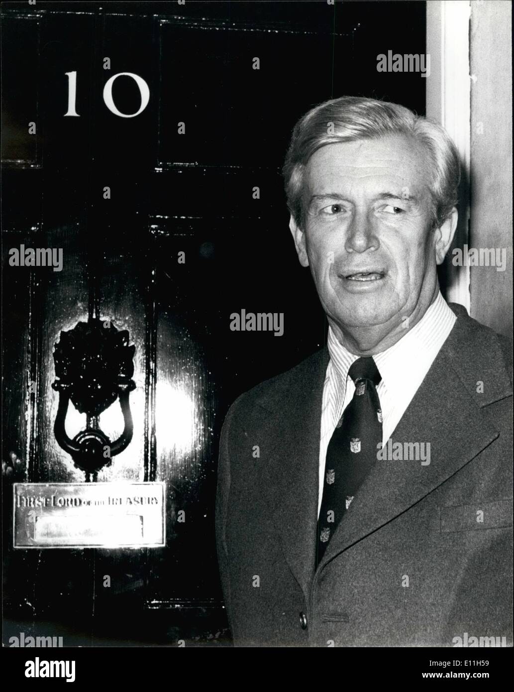 Mar 03, 1978 - Nuova Zelanda Vice Primo Ministro chiamate al n. 10. La foto mostra il signor Brian Edward visto da pavimento al suo arrivo in n. Foto Stock