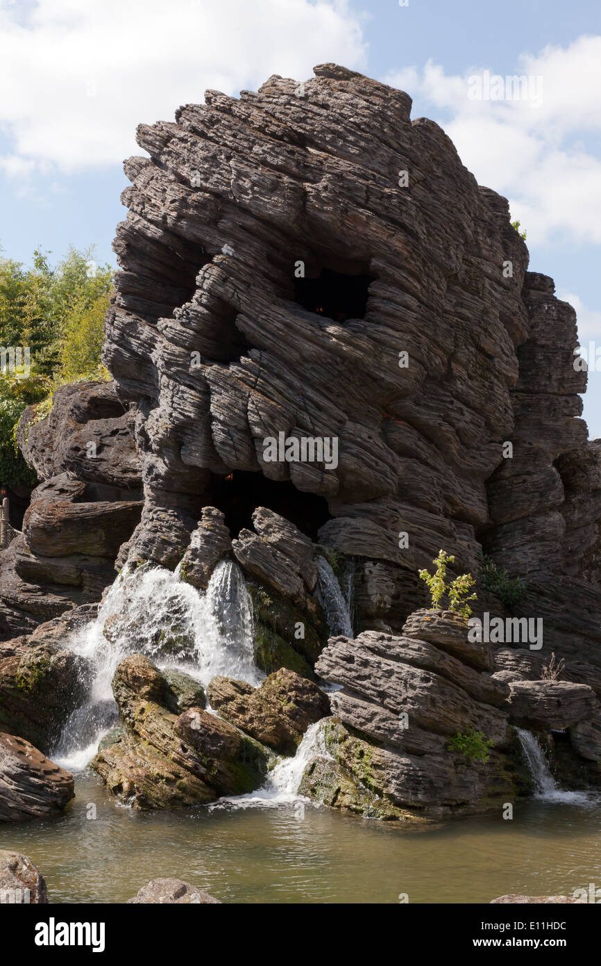 Cranio Rock presso la Southern Adventure Isle, Disneyland Paris. Foto Stock