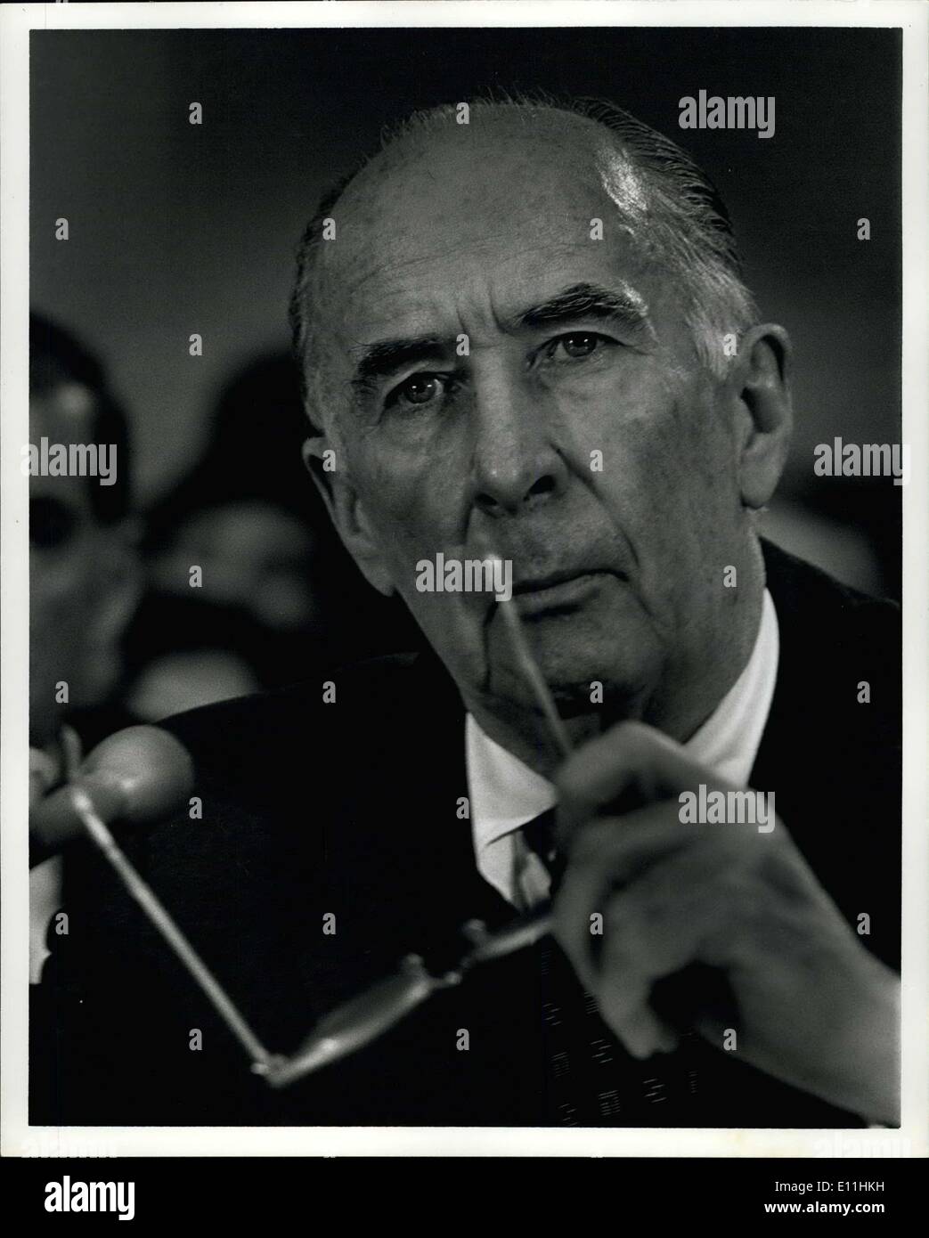 22 marzo 1978 - John Mitchel (ex torney Gerhard) ha messo in quarantena presso il sottocomitato della casa su organizzazioni stanche (Karen beibe distaccata) Foto Stock