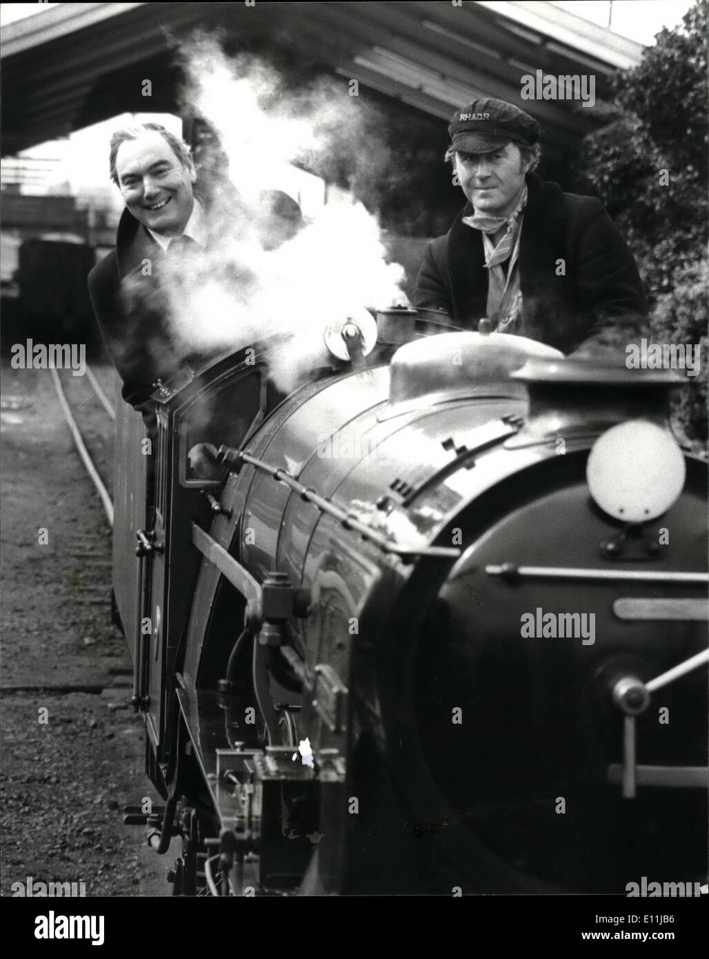 Apr. 14, 1978 - British Rail Chief passa il vapore Ã¢â'¬â€oe British Rail presidente Peter Parker è partito in elicottero alla volta di dover oggi. Egli Foto Stock