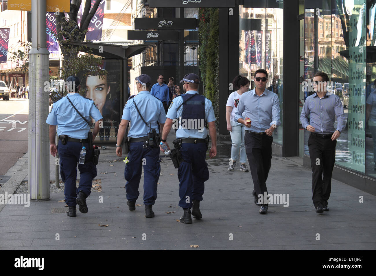 Sydney e NSW forza di polizia ufficiali Foto Stock