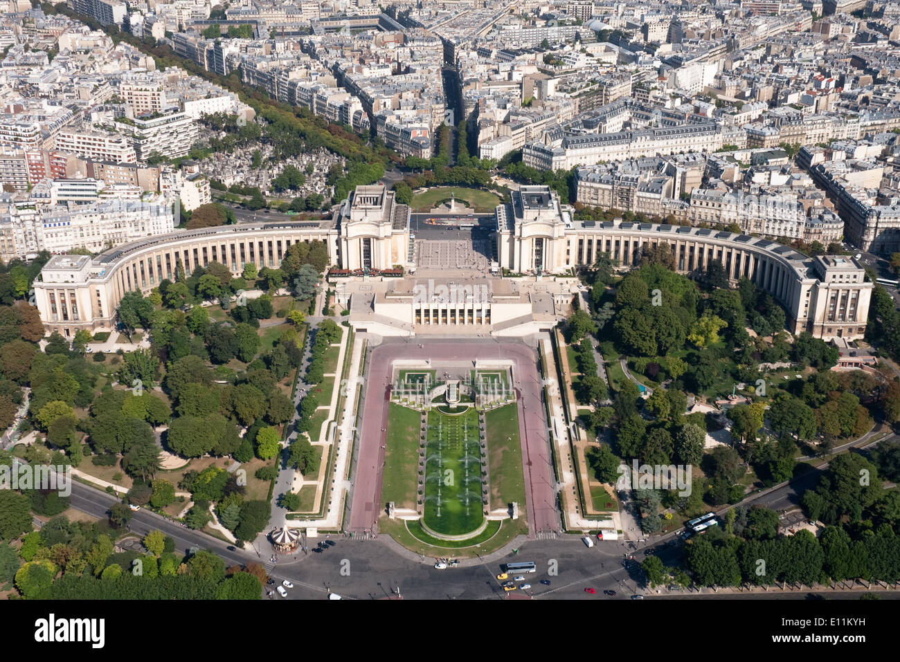 Palais de Chaillot, Parigi, Frankreich - Palais de Chaillot, Parigi, Francia Foto Stock