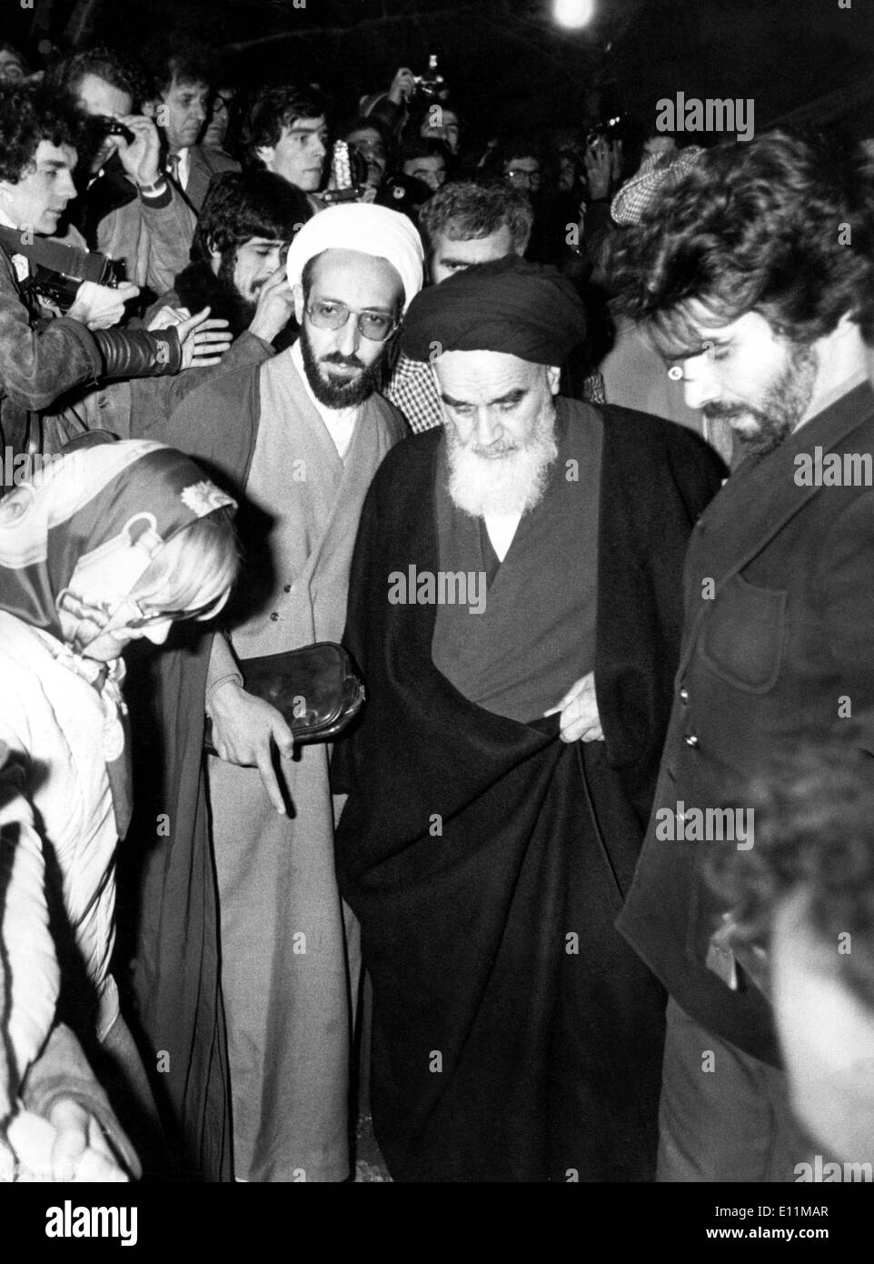 5100690 (900326) Ayatollah Khomeini (24.09.1902 - 03.06.1989, Ruhollah Mussawi HENDI) iranischer Religionsf hrer und Politiker, Foto Stock