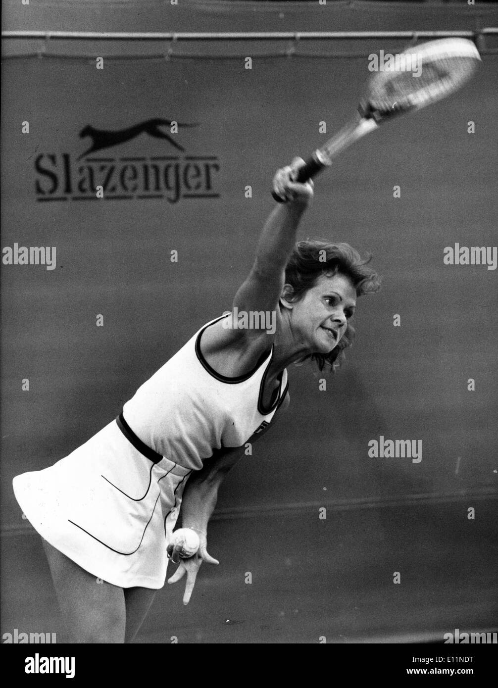 Giocatore di Tennis Evonne Goolagong gioca nel confronto Foto Stock