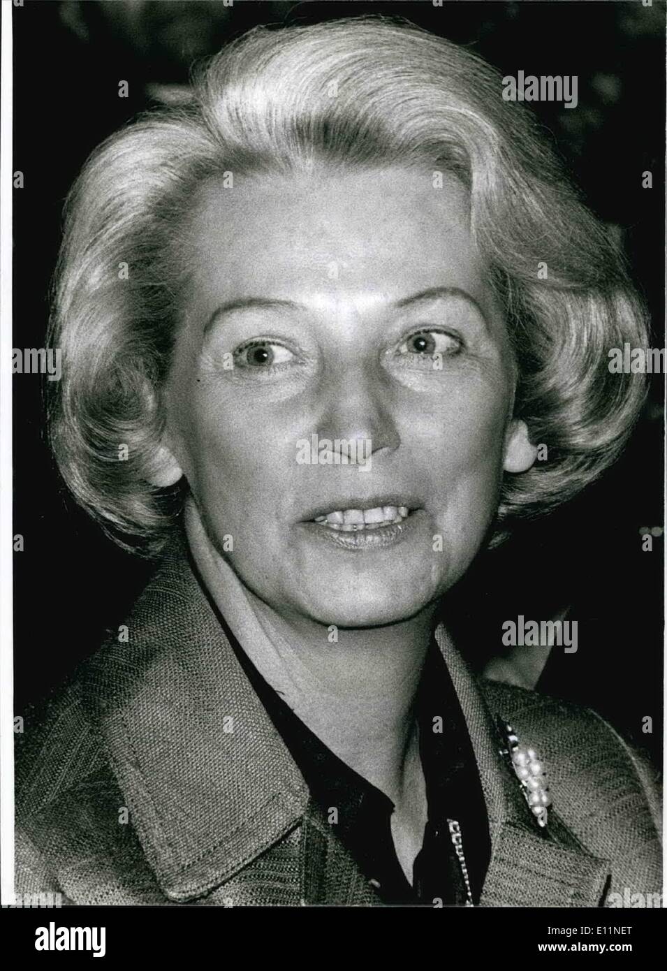 Lug. 07, 1979 - 7.10.1979: 60 compleanno di Annemarie Renger: Annemarie Renger (ANNEMARIE RENGER -immagine), il vice presidente di Foto Stock