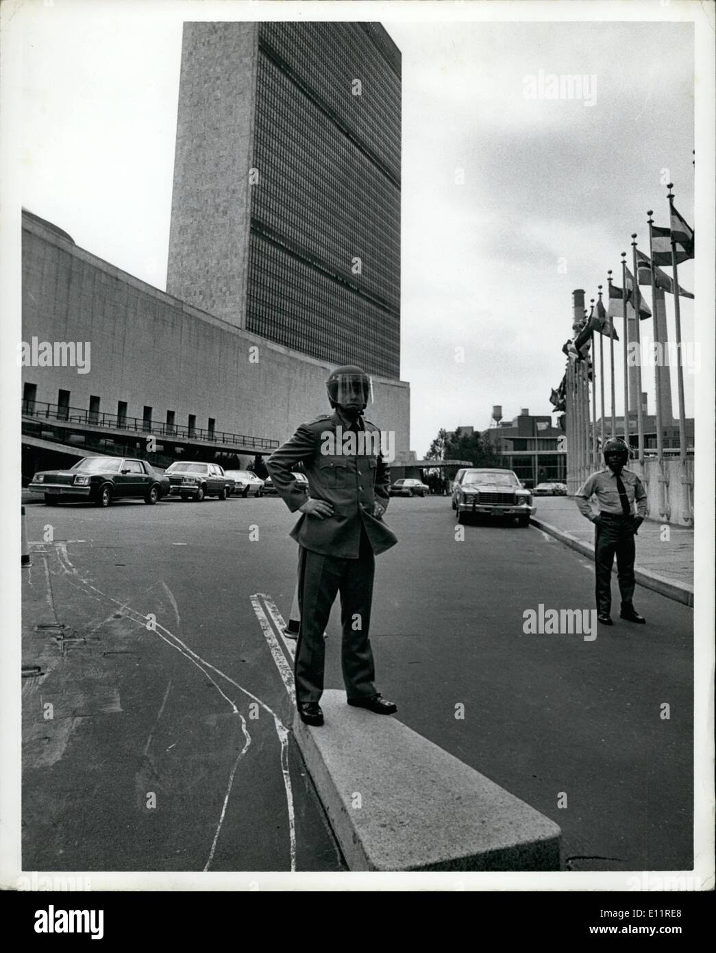 Ottobre 10, 1979 - evacuazione delle Nazioni Unite edifici per la prima volta l'evacuazione è stata condannata a causa di un piano di sospetto è stato Foto Stock