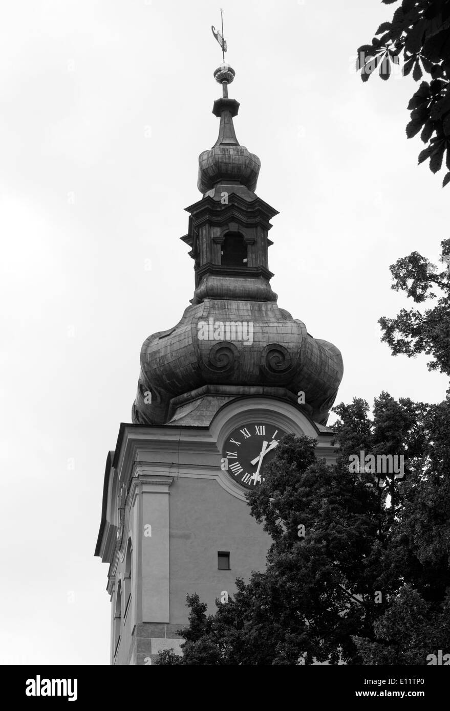 Barbican a castello cittadino, Banská Bystrica, Slovacchia Foto Stock