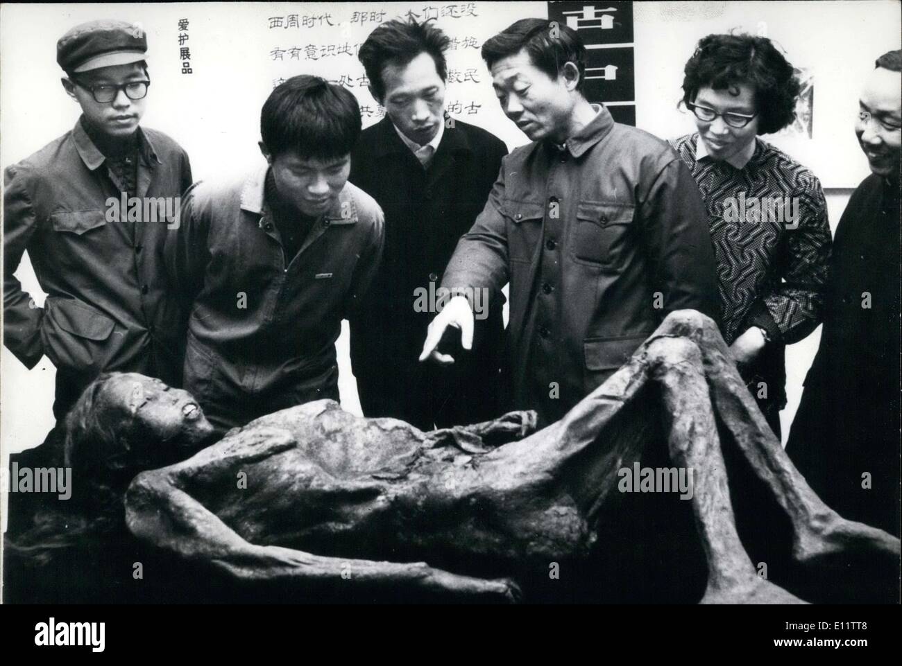 Mar 26, 1980 - Tre millenaria del cadavere dalla provincia di Xinjiang Foto Stock