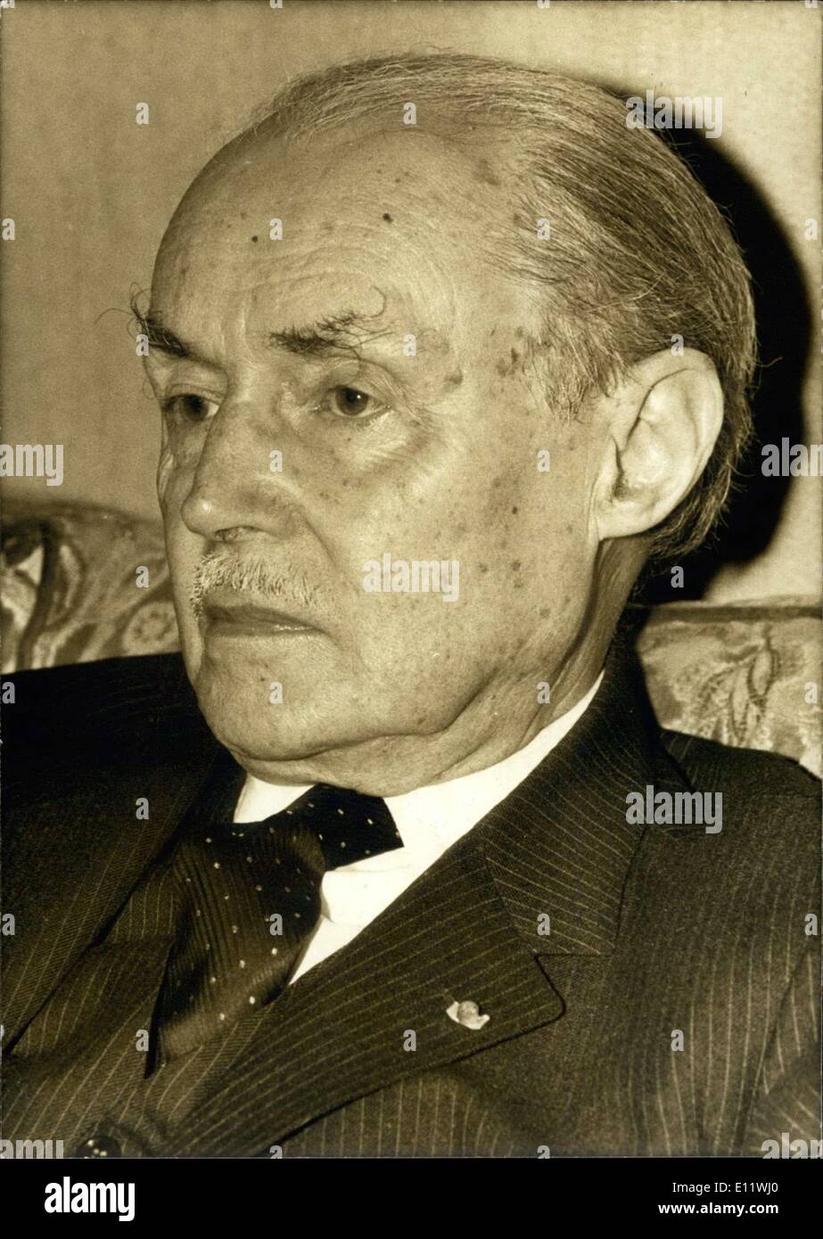 Sett. 09, 1980 - Premier Maurice Genevoix Grande Guerra Foto Stock