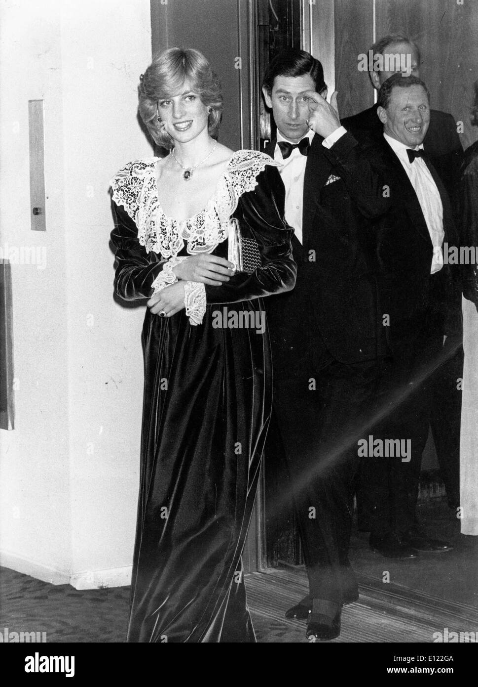 Il principe Carlo e la Principessa Diana al gala Foto Stock