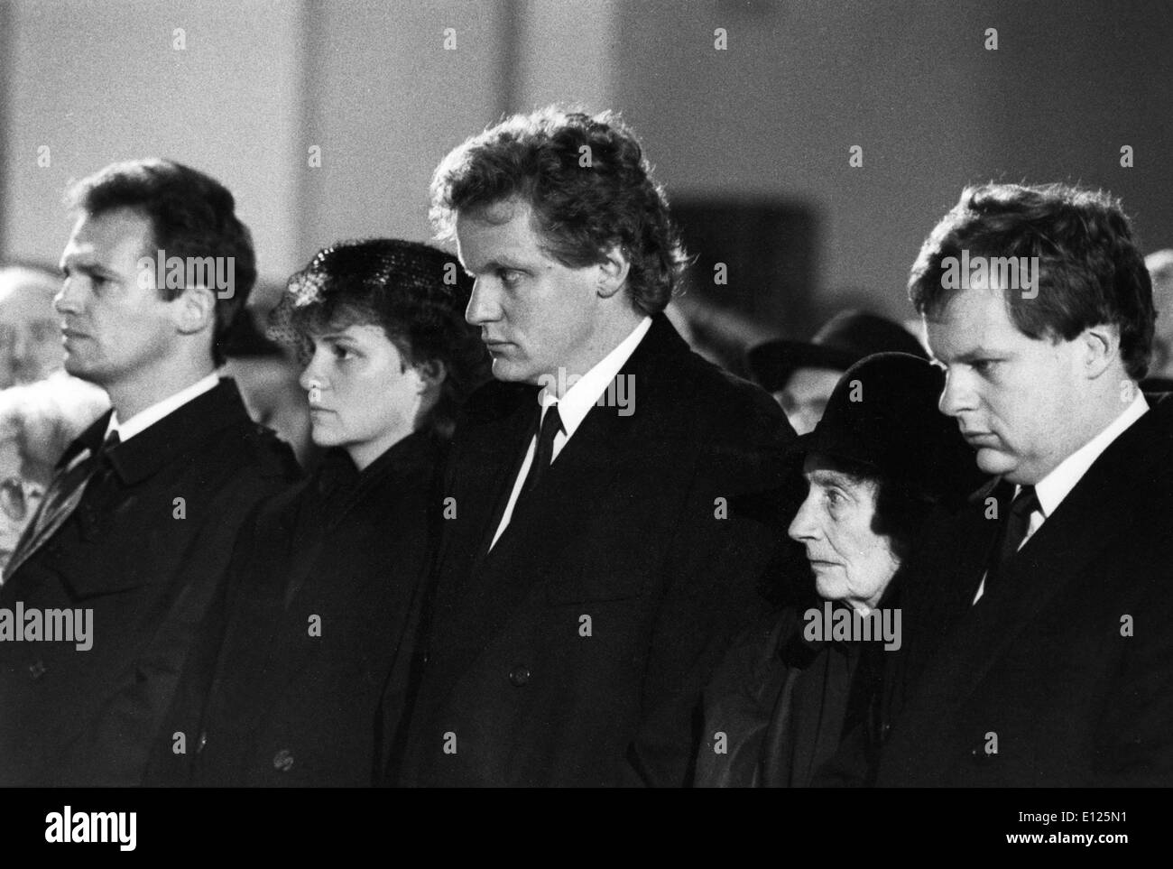 Funerali di Franz Josef Strauss Foto Stock