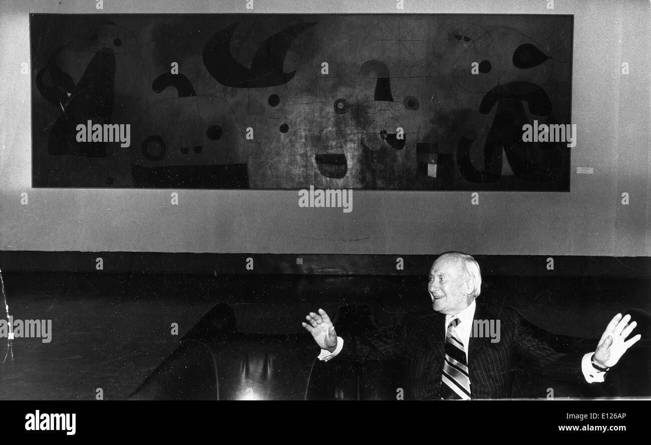 Jan 02, 2007; Londra, Inghilterra, Regno Unito; artista Joan Miro (20 aprile 1893 Ð 25 dicembre 1983) era un Catalan-Spanish pittore, scultore e ceramista nato a Barcellona, in Catalogna, Spagna. Il suo lavoro è stato interpretato come il surrealismo, una sandbox per la mente subcosciente, una ri-creazione del infantile e una manifestazione di Catalano e Spagnolo orgoglio Foto Stock