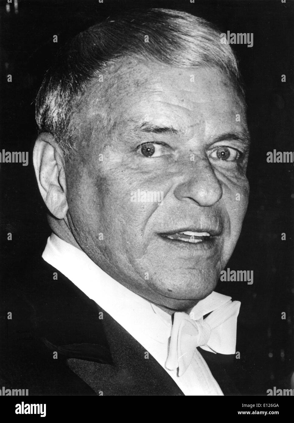 Close-up di cantante e attore Frank Sinatra Foto Stock