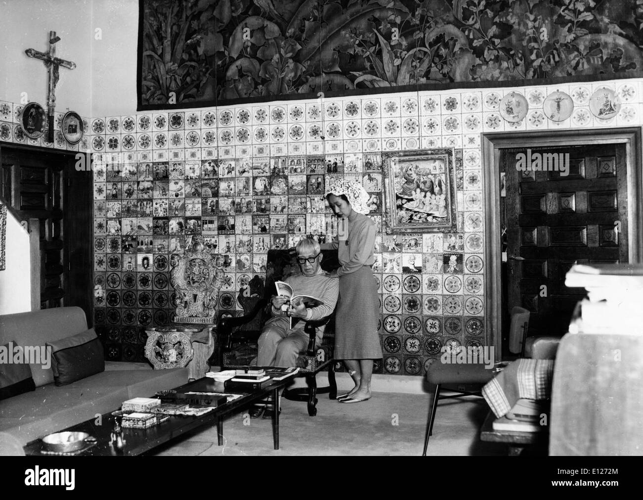 Apr 01, 2009 - Londra, Inghilterra, Regno Unito - LEONARD Tsuguharu Foujita (novembre 27, 1886 Ð 29 gennaio 1968) era un pittore Foto Stock