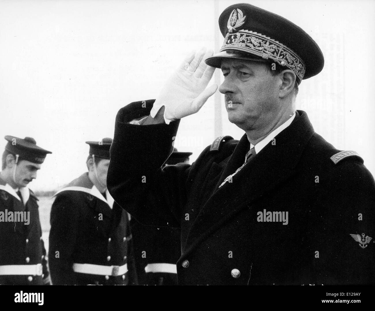 Apr 01, 2009 - Londra, Inghilterra, Regno Unito - PHILIPPE DE GAULLE (nato il 28 dicembre 1921, Parigi, Francia) è un politico francese e Admiral. Il figlio del Generale Charles de Gaulle, egli è un ex senatore[1] ed era un ispettore generale della marina francese. Egli sposò Henriette Montalambert de cer nel 1947 e aveva quattro figli; il dott. Charles de Gaulle (1948-), Yves de Gaulle e Pierre de Gaulle (credito Immagine: KEYSTONE Pictures USA/ZUMAPRESS.com) Foto Stock