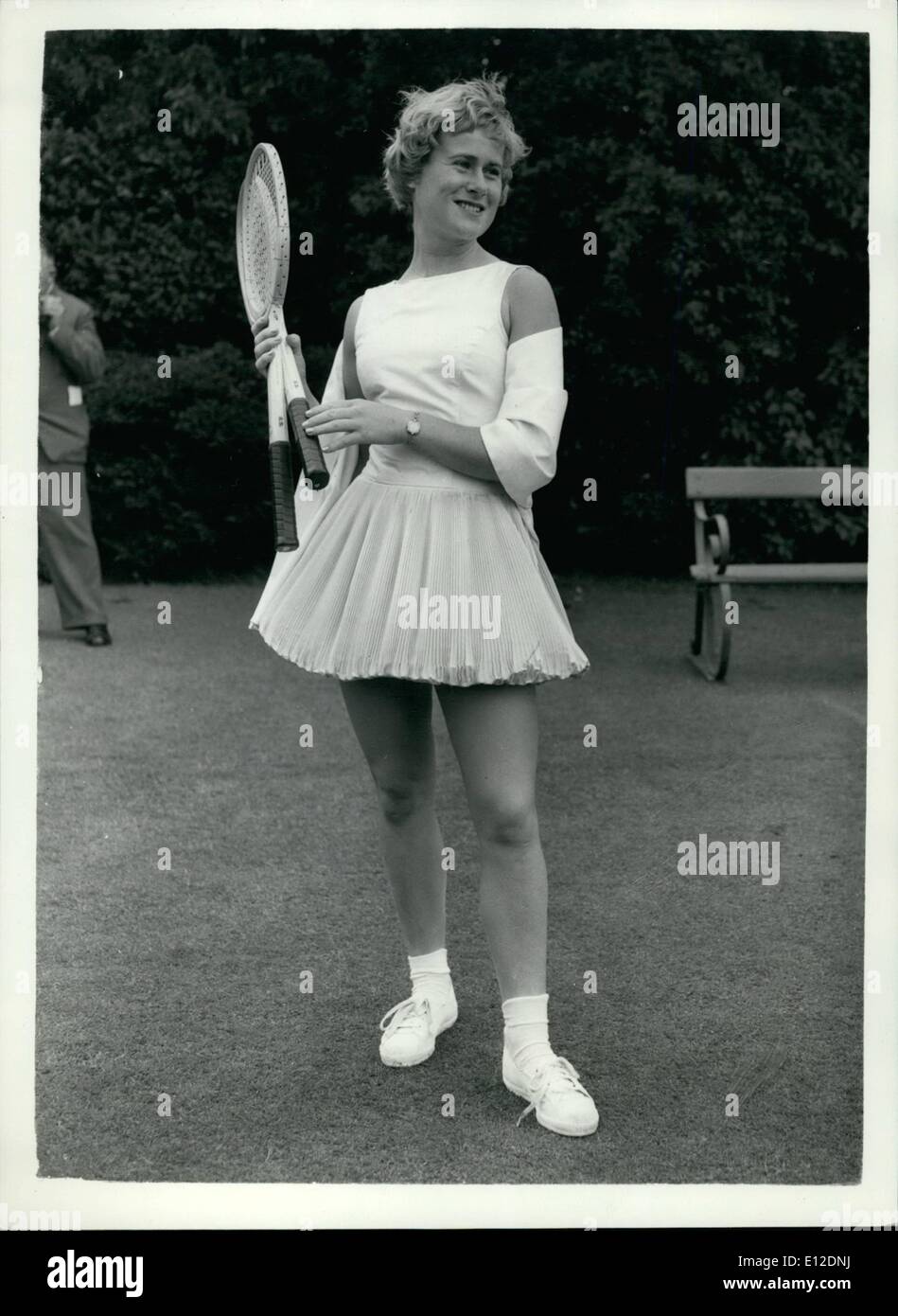 20 dicembre 2011 - Pre-Wimbledon parte all'Hurlingham Club. foto mostra: Shirley Bloomer, il British giocatore di tennis, wea Foto Stock