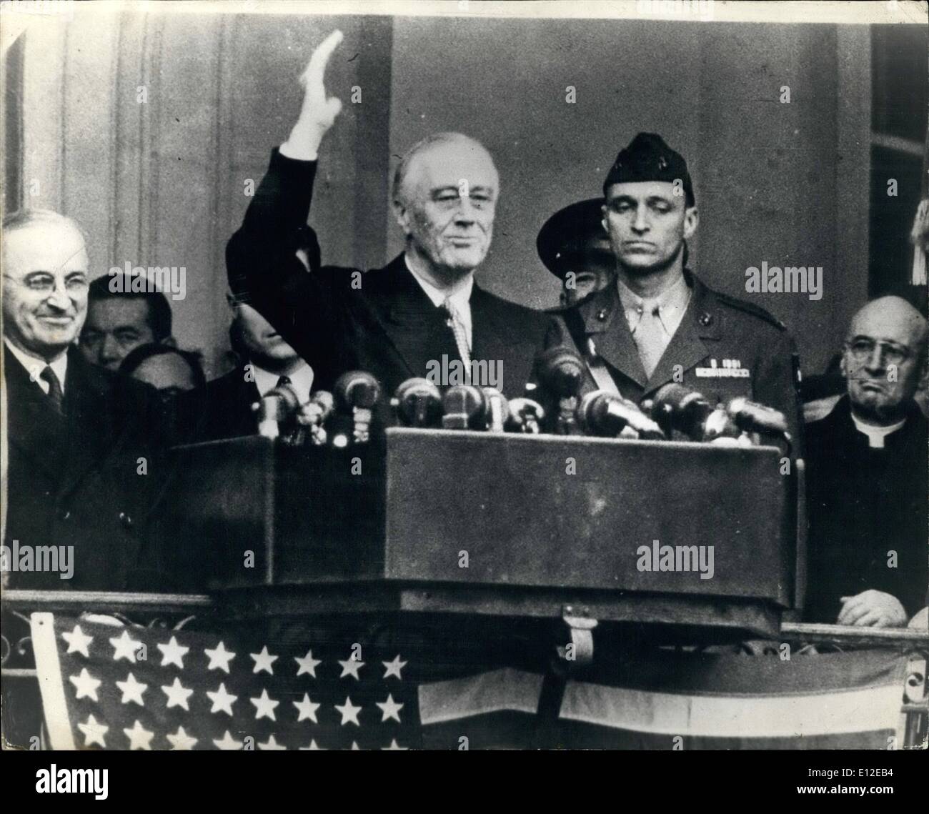Dic. 16, 2011 - il presidente Roosevelt & VP Truman Foto Stock
