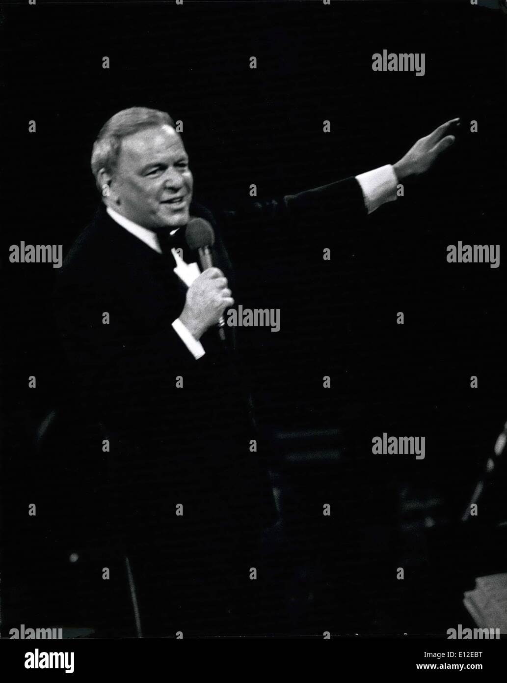 20 dicembre 2011 - Frank Sinatra Foto Stock