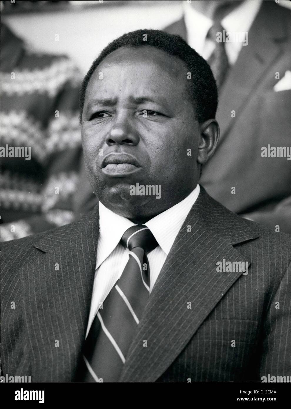 21 dicembre 2011 - Timothy Mwamunga, Ministro keniota per sviluppo di acqua. Nato il 1935. Istruite il Kenya e Makerere. Il Ministro per lo sviluppo d'acqua, 1974 Foto Stock