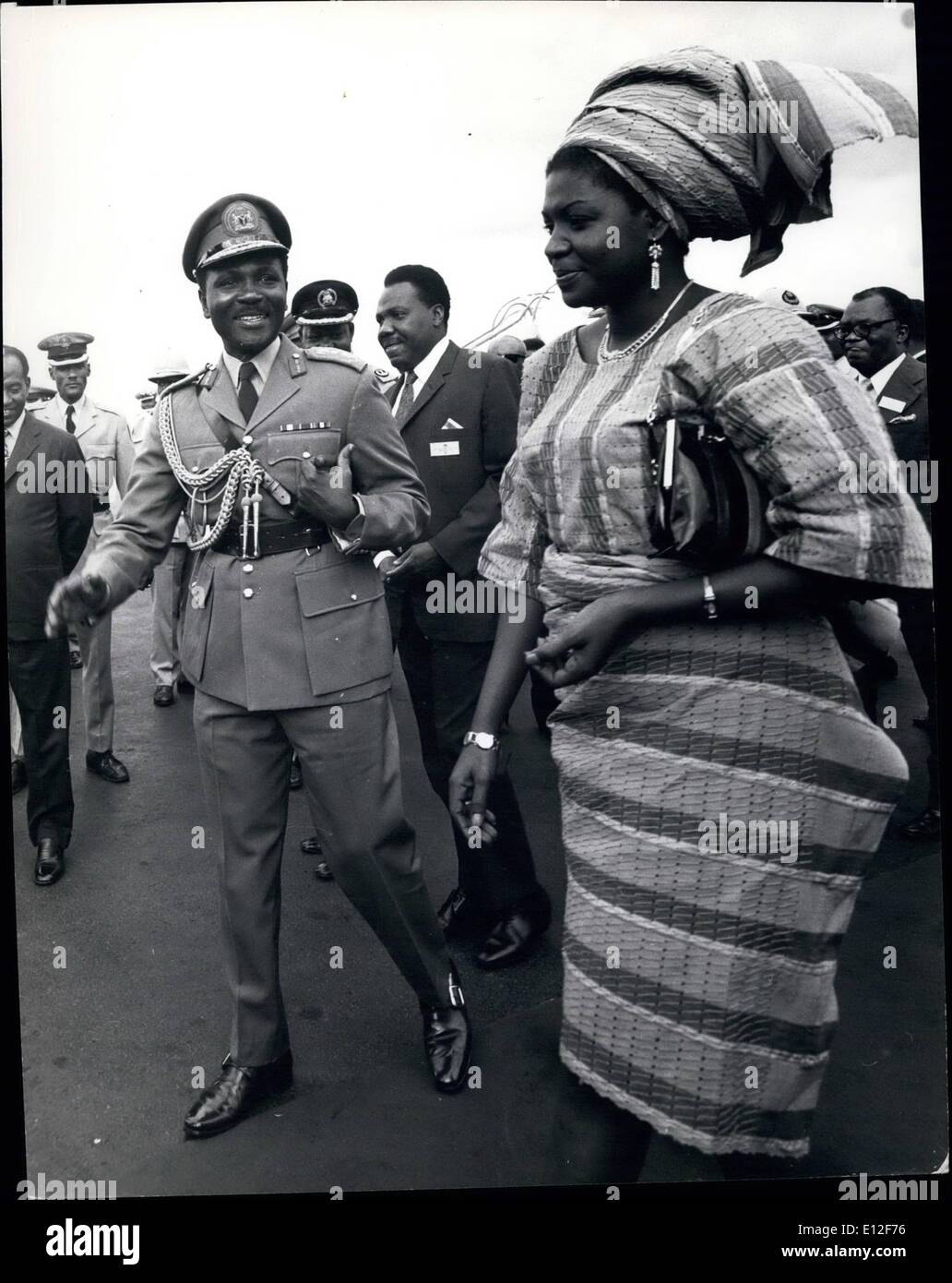 21 dicembre 2011 - Nigeria: Gowon: General Maggiore Yakubu ''Jack'' Gowon, ex presidente. Nato nel 1934. L'aiutante, esercito nigeriano 1960. Foto Stock