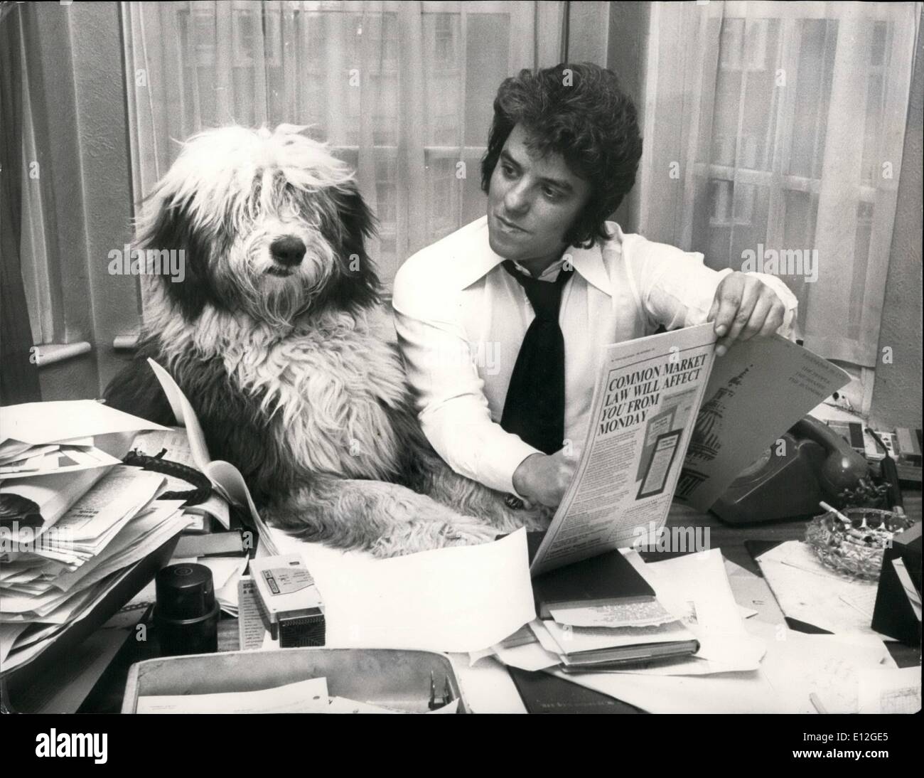 10 gennaio 2012 - a nove mesi ha già fatto il suo primo 10,000: Sicuramente il più ricco cane di pecora in Gran Bretagna oggi è William Aretyn, ''Bill William'' ai suoi amici. Per lui ha appena fatto 10,000 profitto puro sulla borsa e tutti con appena un wiggle della sua parte posteriore. Vive con il suo proprietario, il sig. Bob Beckman in un attico in Edguare Road, Londra, e fa la sua selezione quotidiana delle parti wagging la sua coda o leccando le sue labbra quando porta il nome di quelli che gradisce leggere fuori Foto Stock