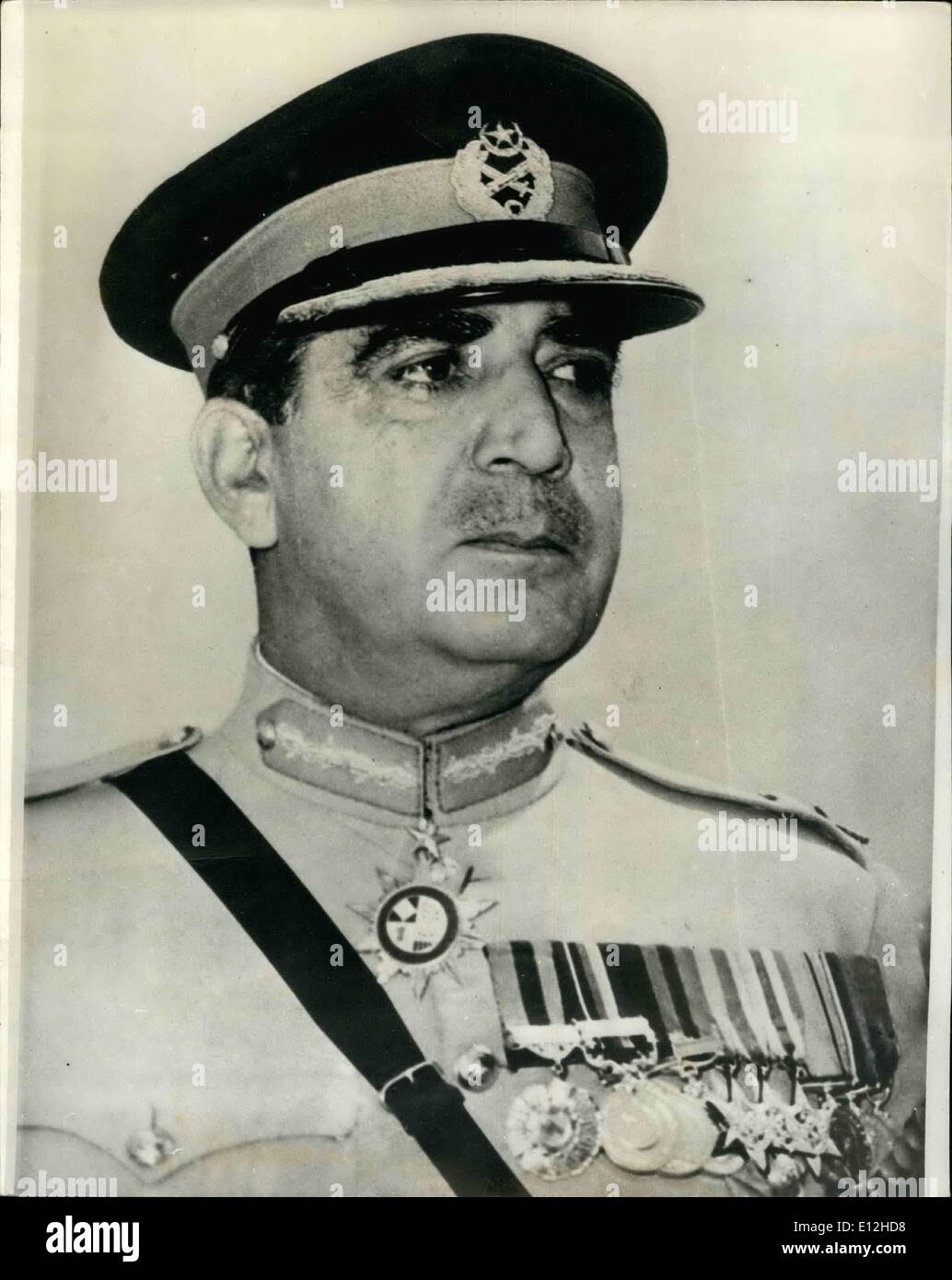 Gen 04, 2012 - Lt.generale Yahya Khan presidente del Pakistan Foto Stock