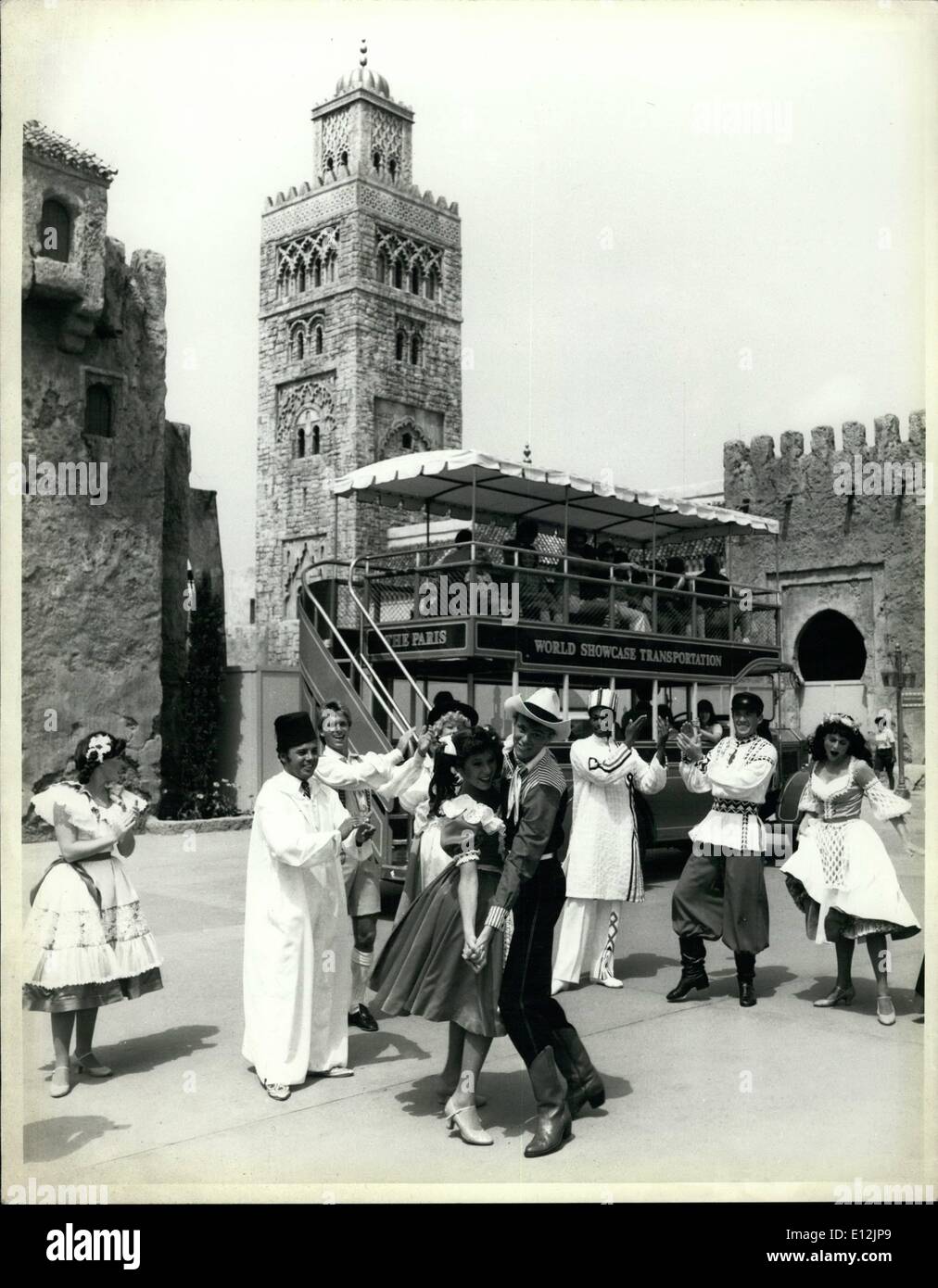 Febbraio 24, 2012 - Marocco unisce vetrina mondiale: il ricco patrimonio di musica, arte e cucina raffinata del Regno del Marocco saranno disponibili quando la nuova vetrina si apre nel Walt Disney World Epcot Center a metà settembre. Settembre segna anche l'inizio di WorldFest, un anno una lunga serie di festival folk in vetrina mondiale. Foto Stock