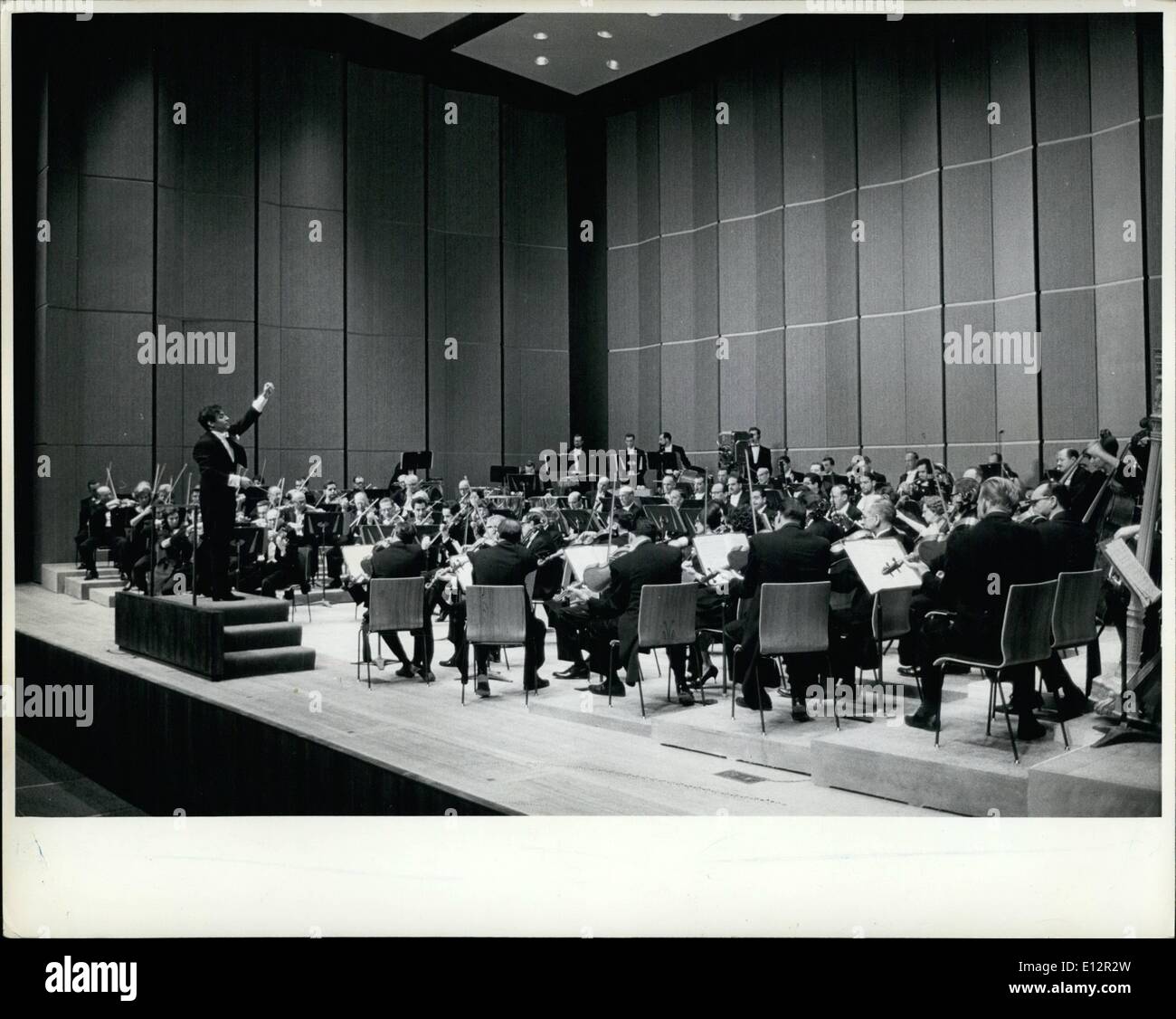 Febbraio 24, 2012 - Orchestra sinfonica di Montreal diretta da Zubin Mehta giocando per radio Canada. Pic Foto Stock