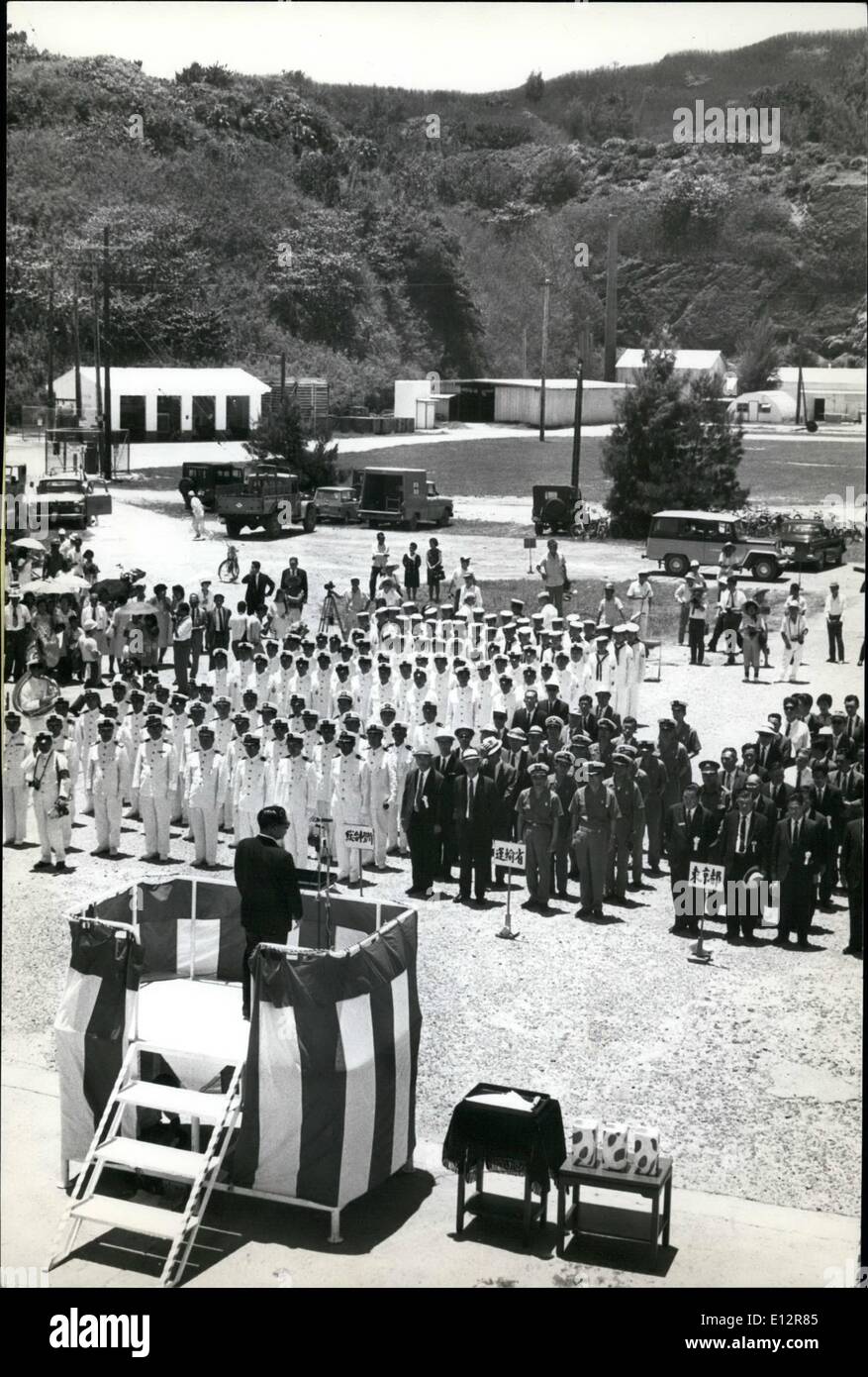 Febbraio 25, 2012 - Isole Bonin tornato in Giappone dopo 23 anni il controllo da U.S.A.: La Bonin Islands, chiamato dal giapponese Foto Stock