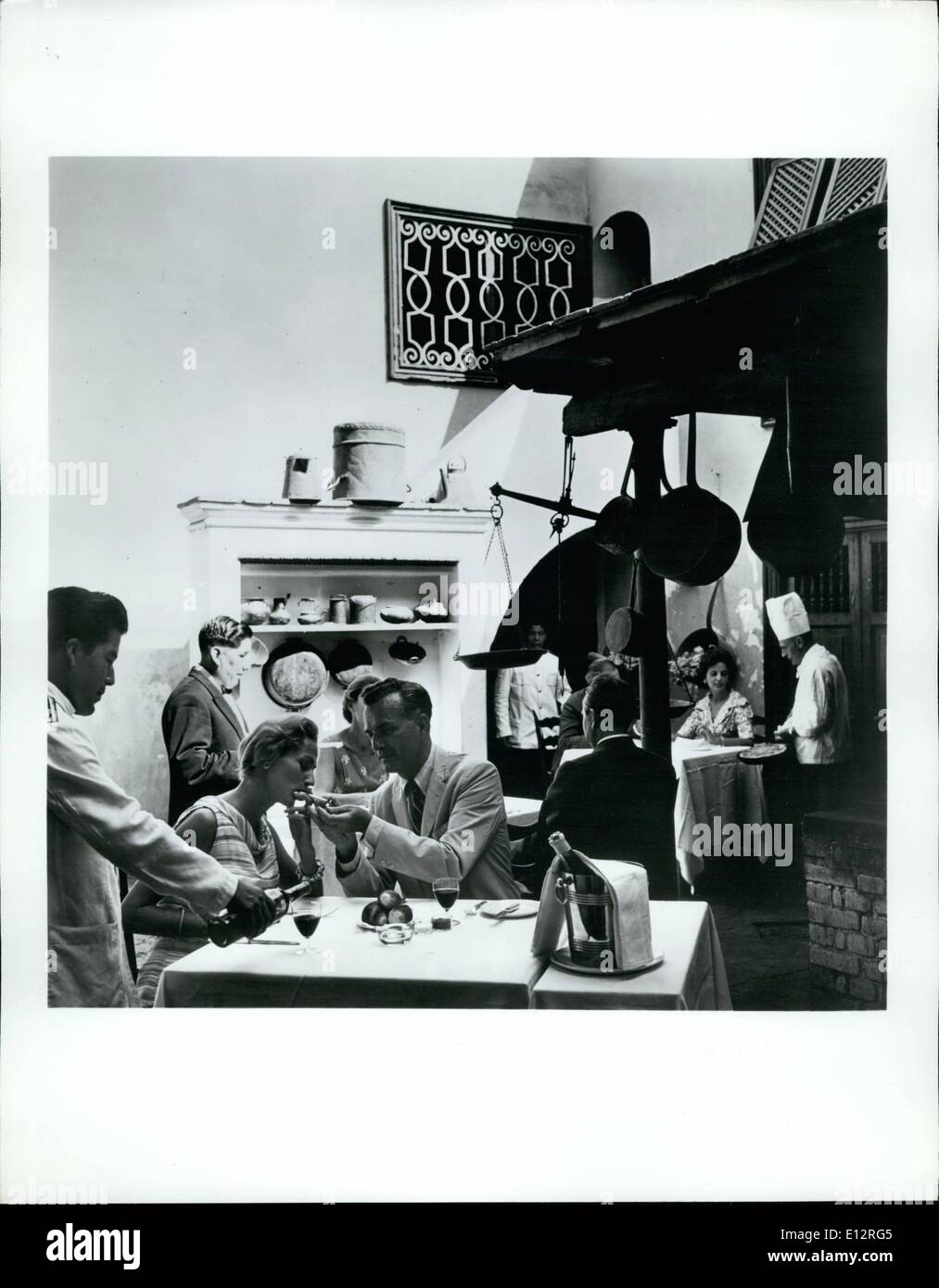 Febbraio 25, 2012 - ''Las Trece Monedas'' ristorante di Lima, in un antica dimora nobiliare risalente al I giorni del vice-regency, offre una selezione completa di piatti internazionali. Foto Stock