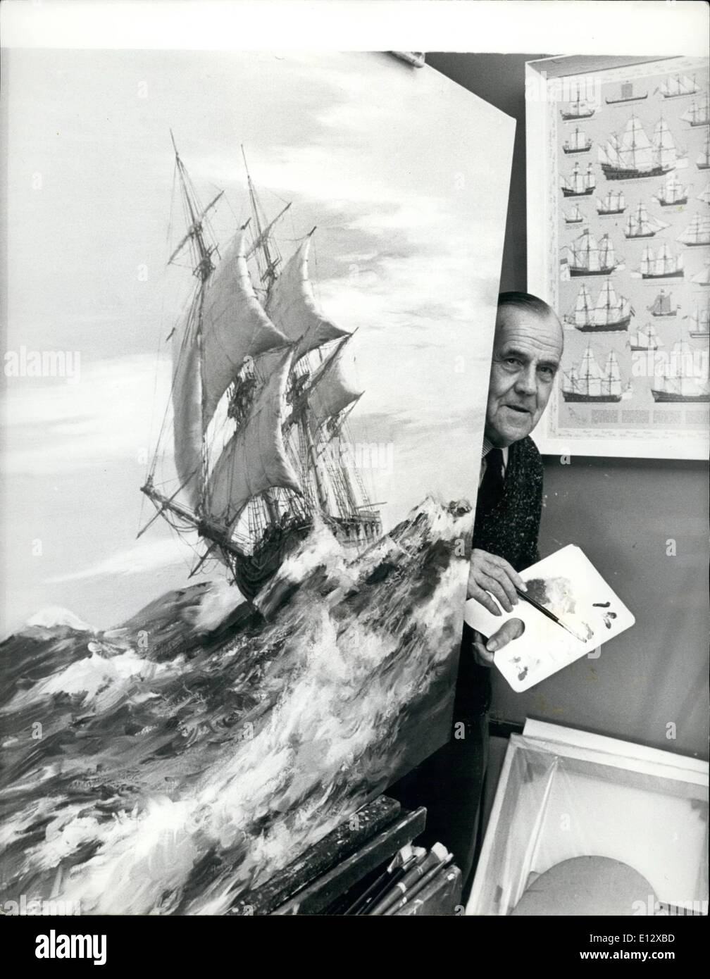 dipinti mare famosi - 2 Febbraio 26, 12 - Pittore delle onde: Montague Dawson, il cui mare dipinti sono wold famosi e vendere per migliaia di sterline, Pigoli dietro la sua ultima saga dipinto raffigurante gli Stati