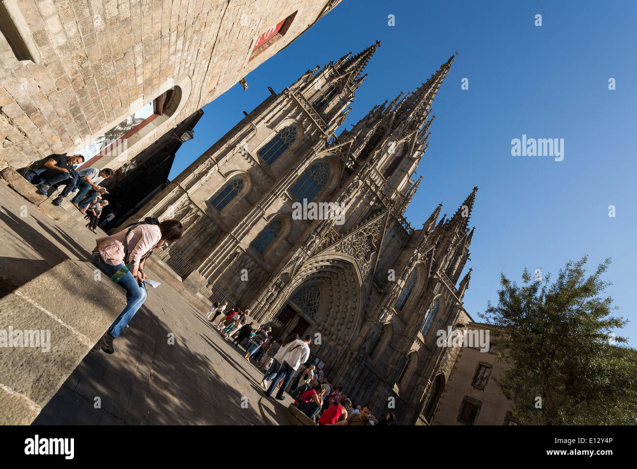 Cattedrale di Barcellona Foto Stock