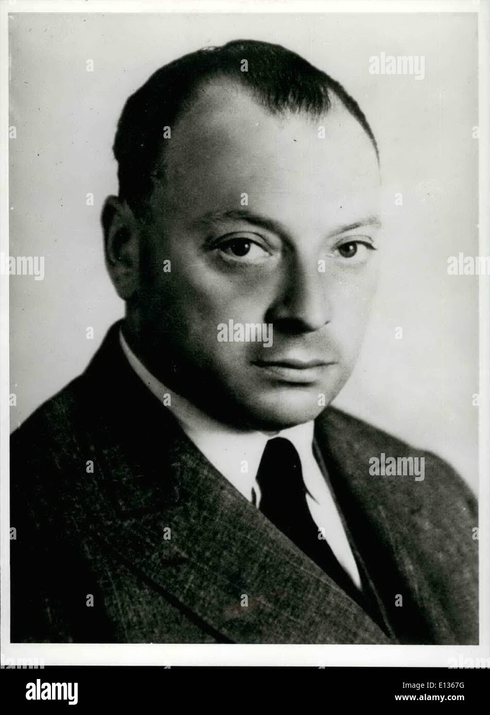 Febbraio 28, 2012 - Wolfgang Pauli 1900-1958 Foto Stock