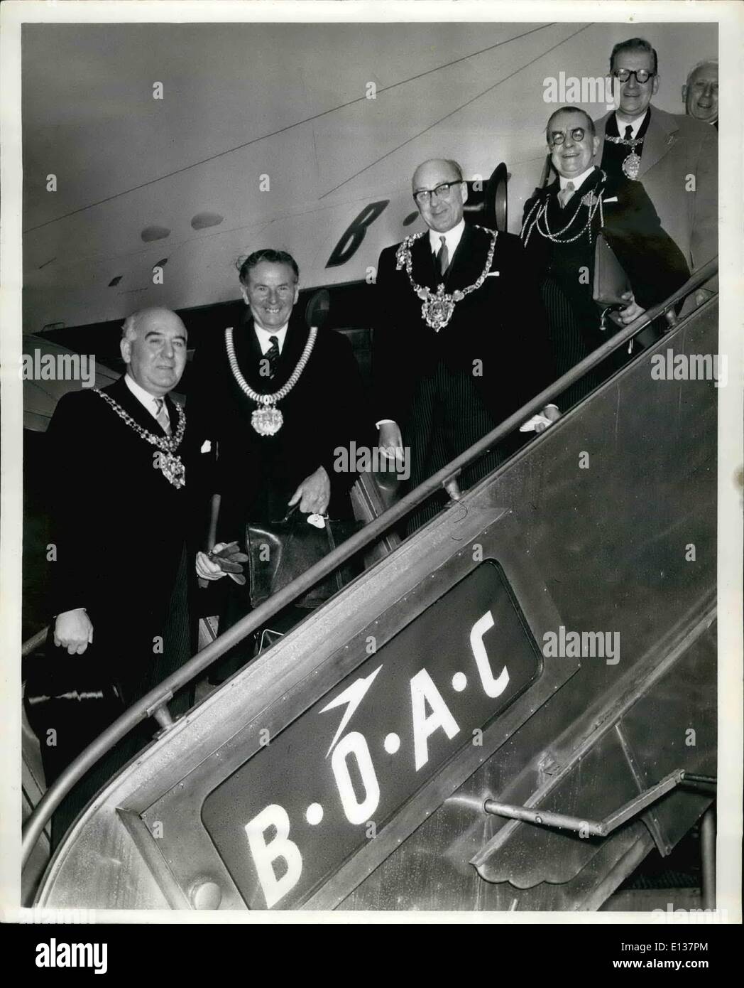 Febbraio 29, 2012 - Da sinistra a destra : sindaco di Manchester in Mrolau Foto Stock