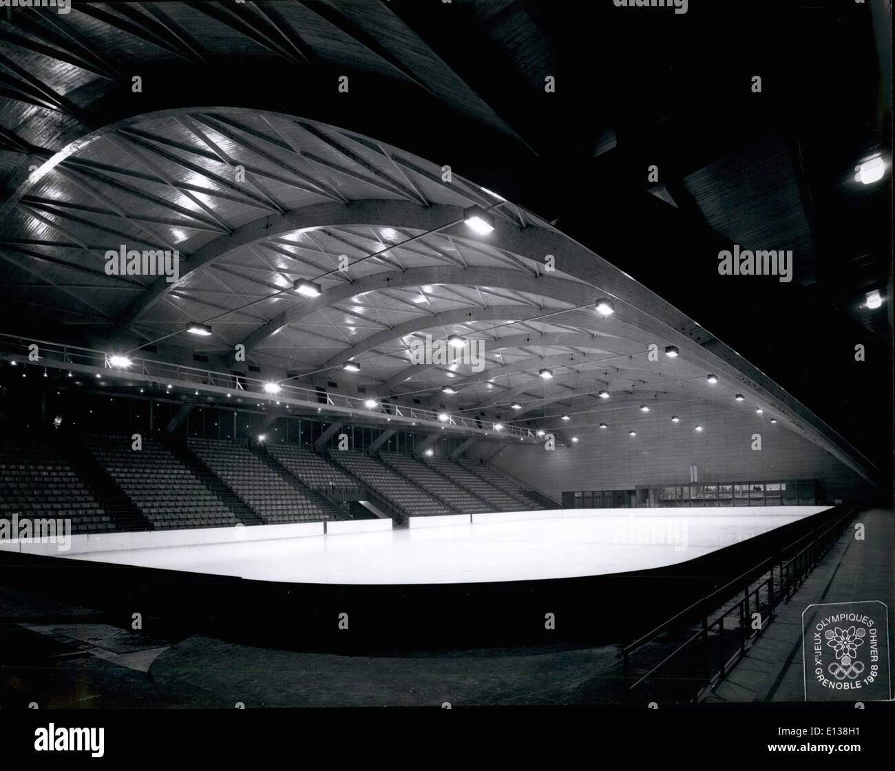 Febbraio 29, 2012 - Stadio del Ghiaccio Ã¢â'¬â€oe Grenoble Francia Olimpiadi 1968 Foto Stock
