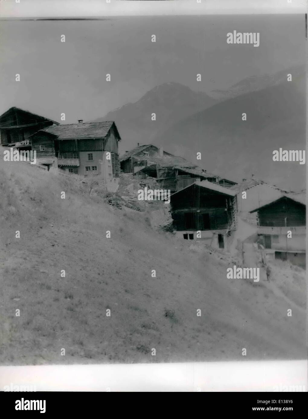Febbraio 29, 2012 - Swiss città fantasma di vitale importanza Exquis Foto Stock