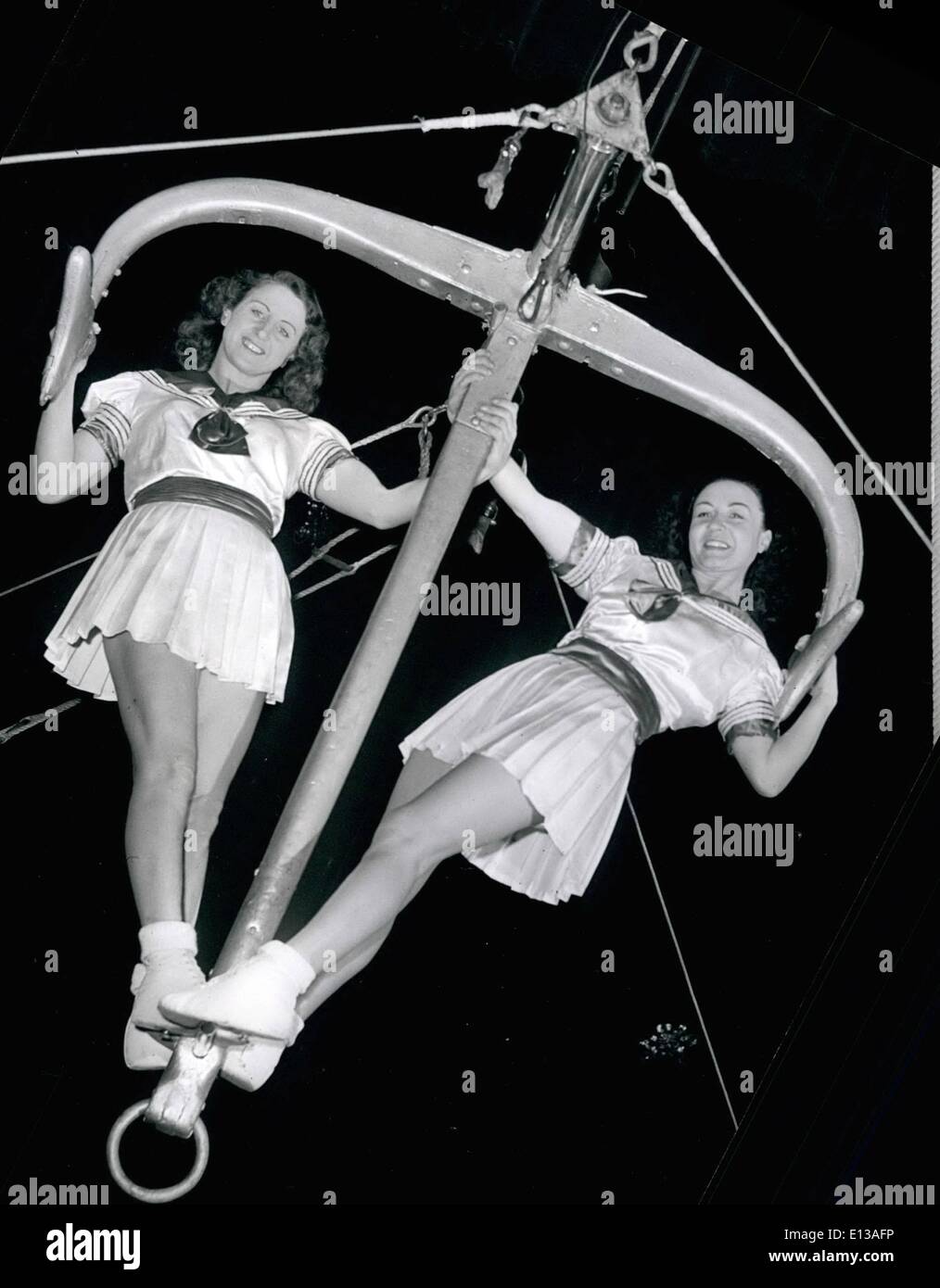 Febbraio 29, 2012 - Aerial del brivido dalla Mandos sorelle: uno dei più singolari ed emozionanti di antenna agisce id che eseguita da Foto Stock