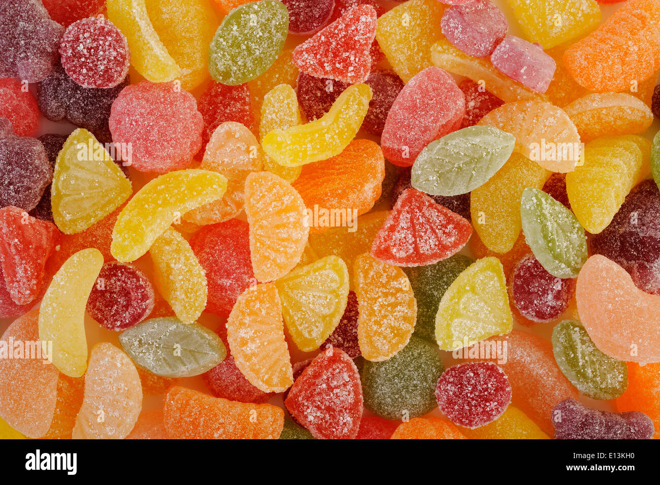 Gelatina colorata candy background Foto Stock