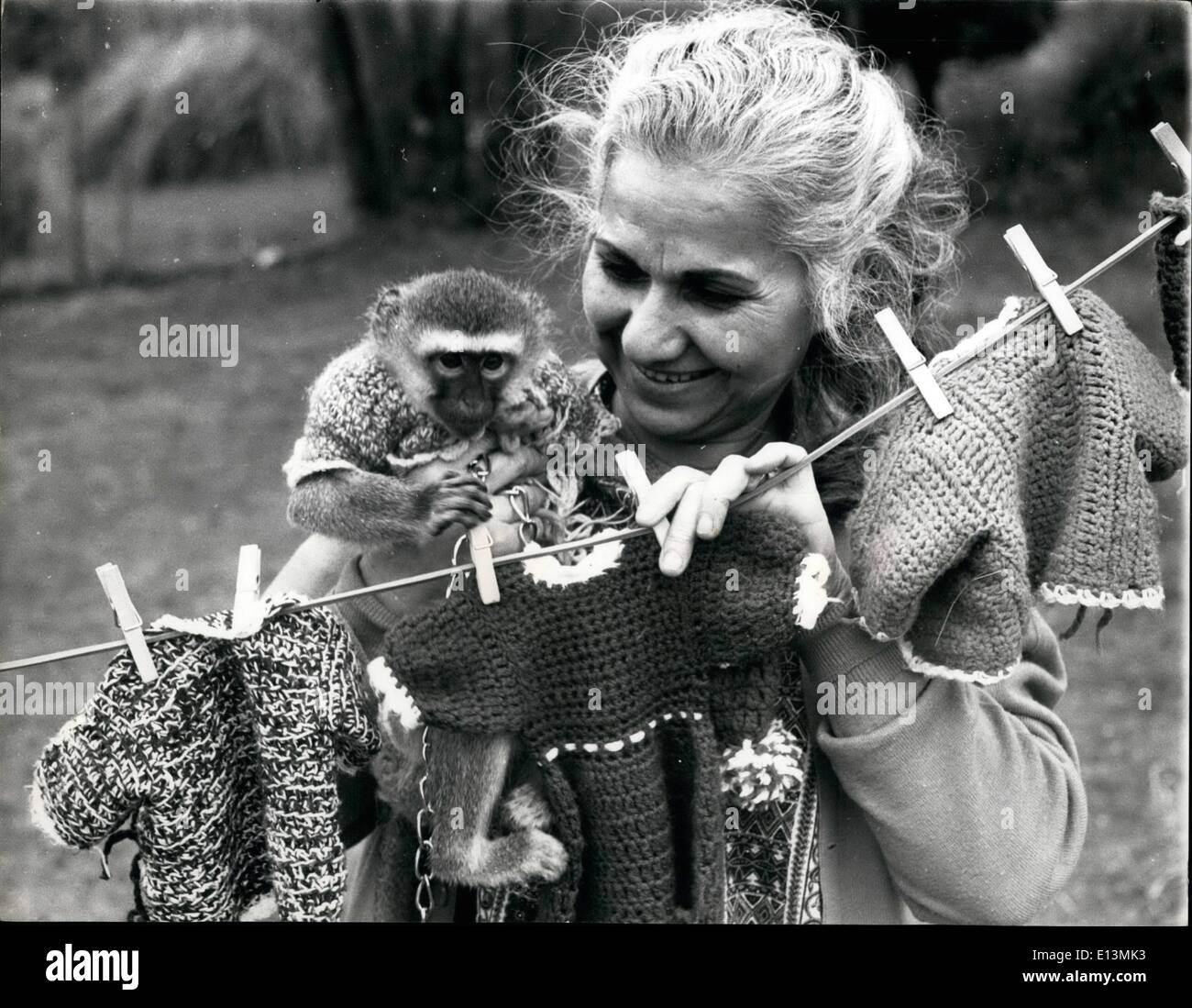 Mar 02, 2012 - appendere fuori i suoi animali domestici il lavaggio Foto Stock