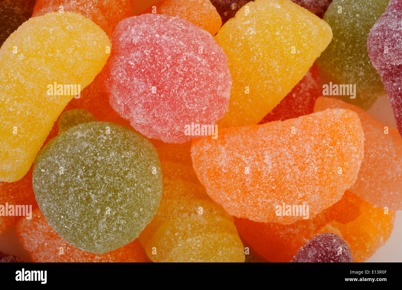 Gelatina colorata candy Foto Stock