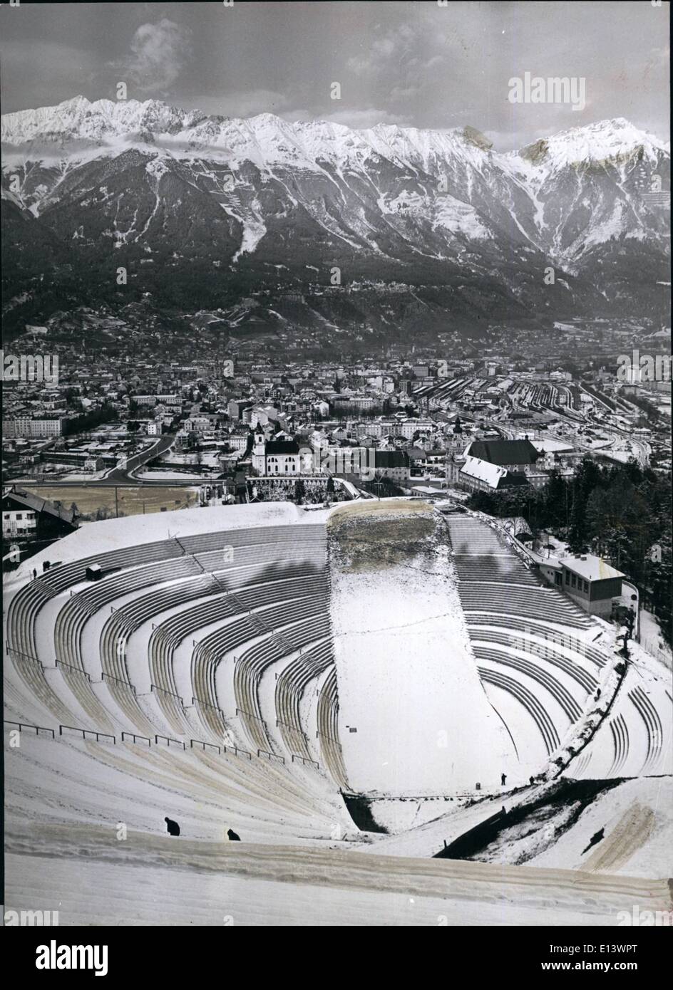 27 mar 2012 - Innsbruck - Olimpiadi invernali: Salto Ylill - Begisel nel dicembre 1961.U Foto Stock