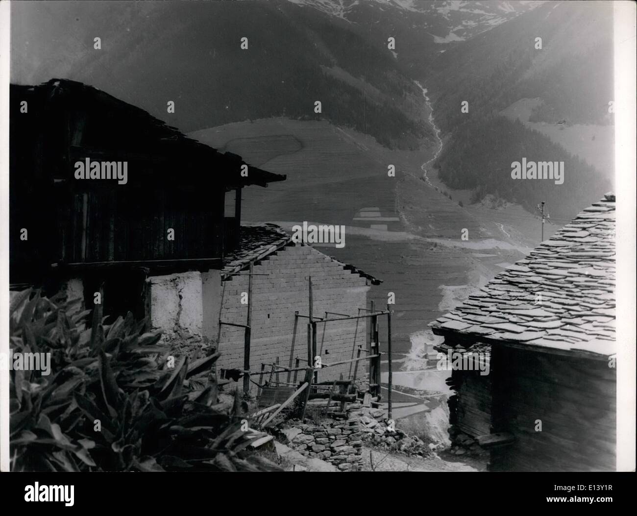 27 mar 2012 - Swiss città fantasma di vitale importanza Exquis Foto Stock