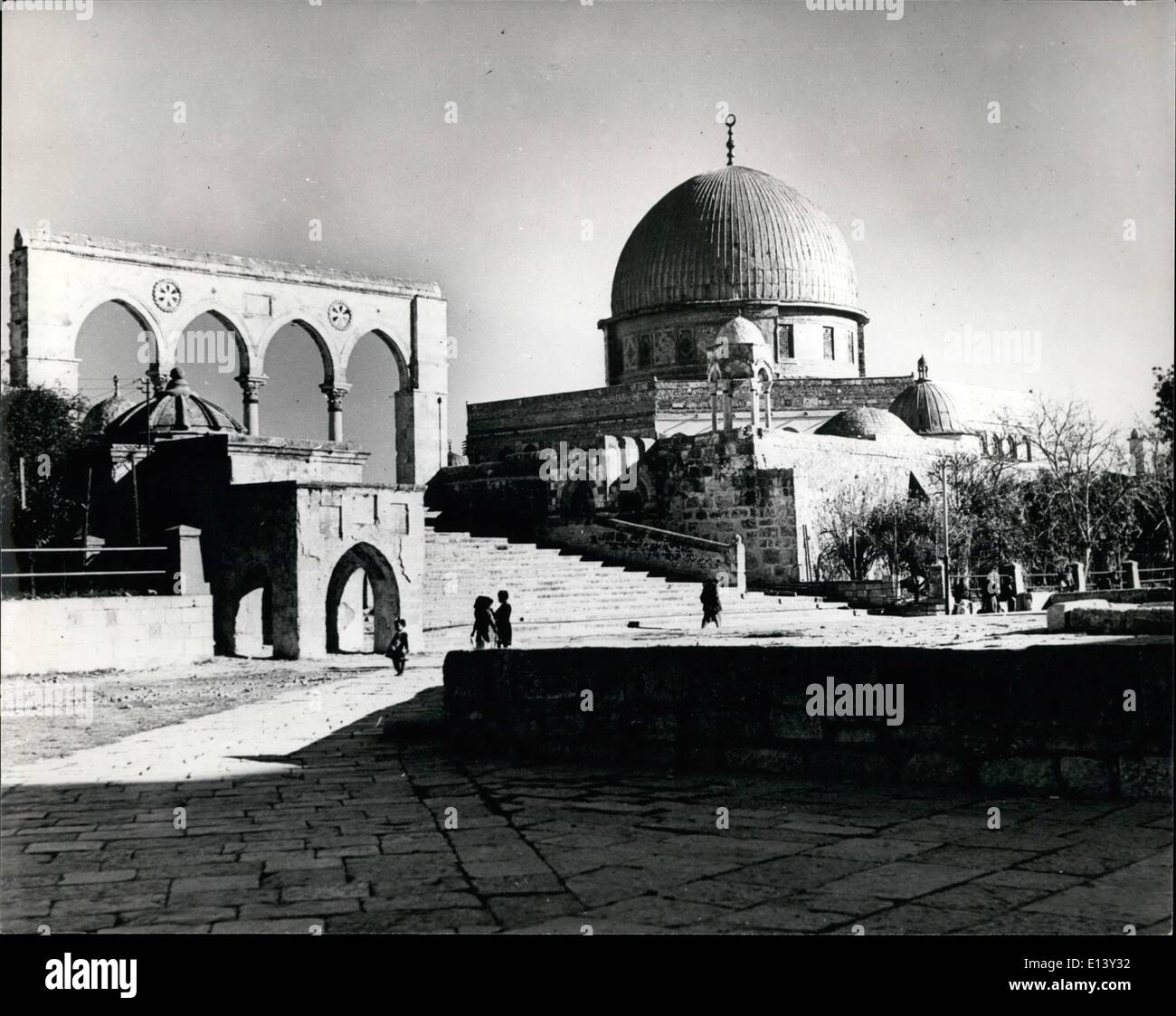 27 mar 2012 - La Cupola della Roccia o la Moschea di Omar Foto Stock
