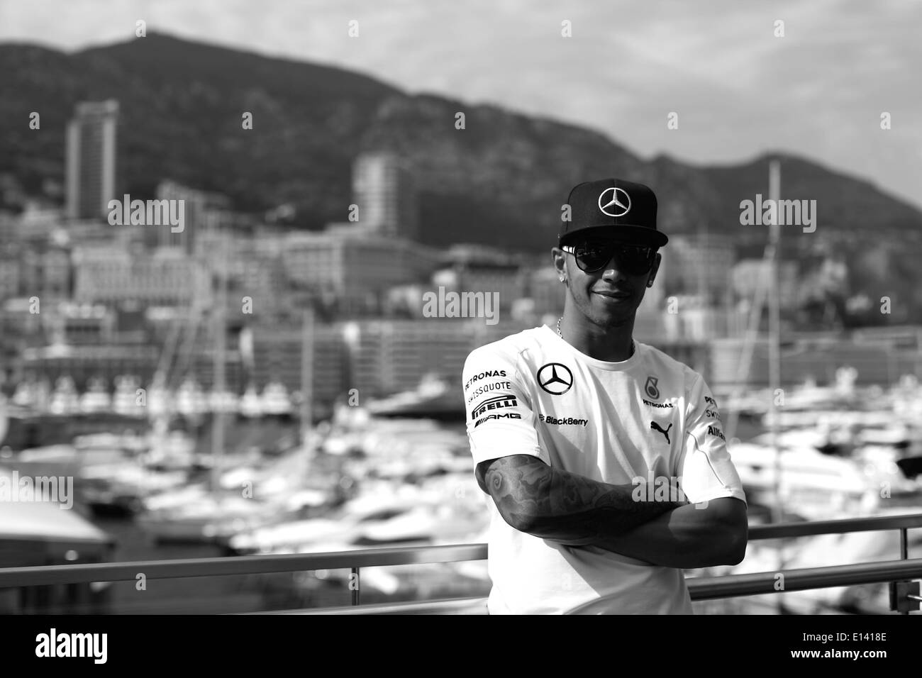 Motorsports: FIA Formula One World Championship 2014, il Grand Prix di Monaco, #44 Lewis Hamilton (GBR, Mercedes AMG Petronas Team di F1), Foto Stock