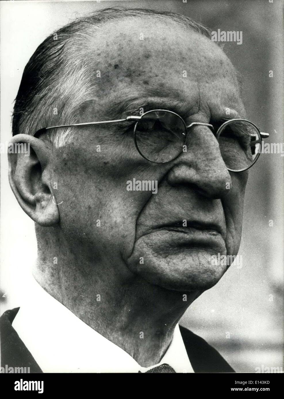 Apr. 04, 2012 - Eamon De Valera in agosto 1975 Foto Stock