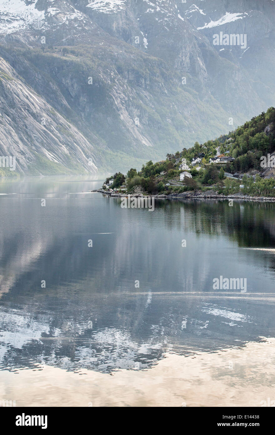 Norvegia, Eidfjord, villaggio Foto Stock
